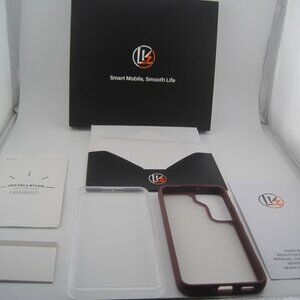 Samsung Galaxy S22 Phone Case & Glass Kit Protector LK-Direct Pomp Power Purple